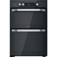 Hotpoint HDM67I9H2CB/U Double Electric 60cm Cooker - Black